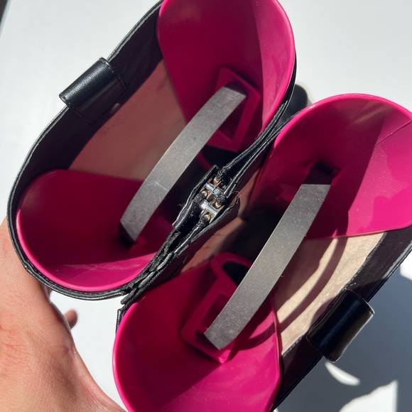 MICHAEL KORS BLACK SILVER TALL RIDING BOOTS - Picture 9 of 10